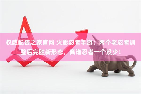 权威配资之家官网 火影忍者手游:两个老忍者调整后完胜新形态,离谱忍者一个没少!